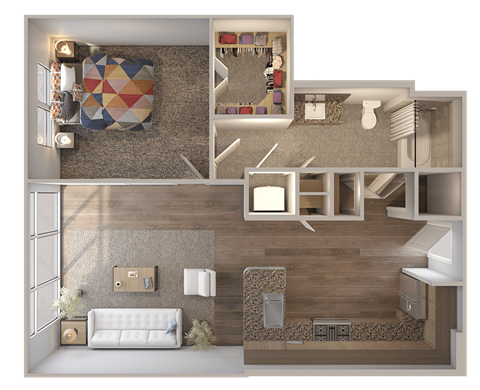 Skyline at Midtown A11-1 Floorplan